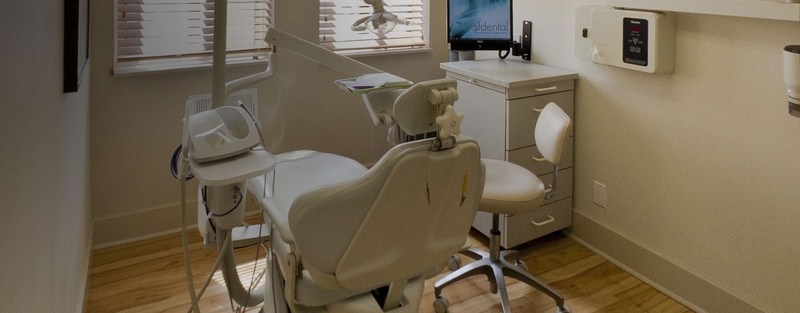 Dental chair in operatory at SF Dental
