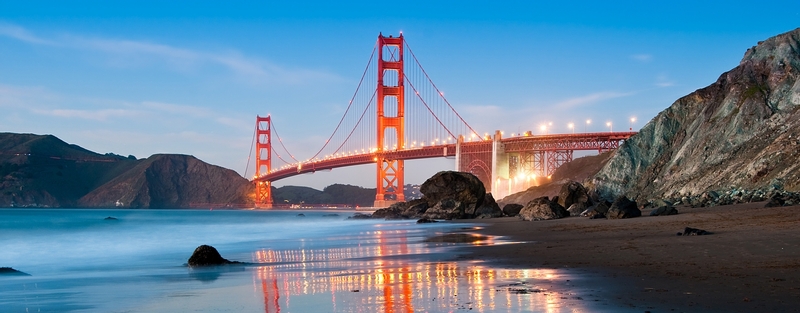 View of the Golden Gate bridge